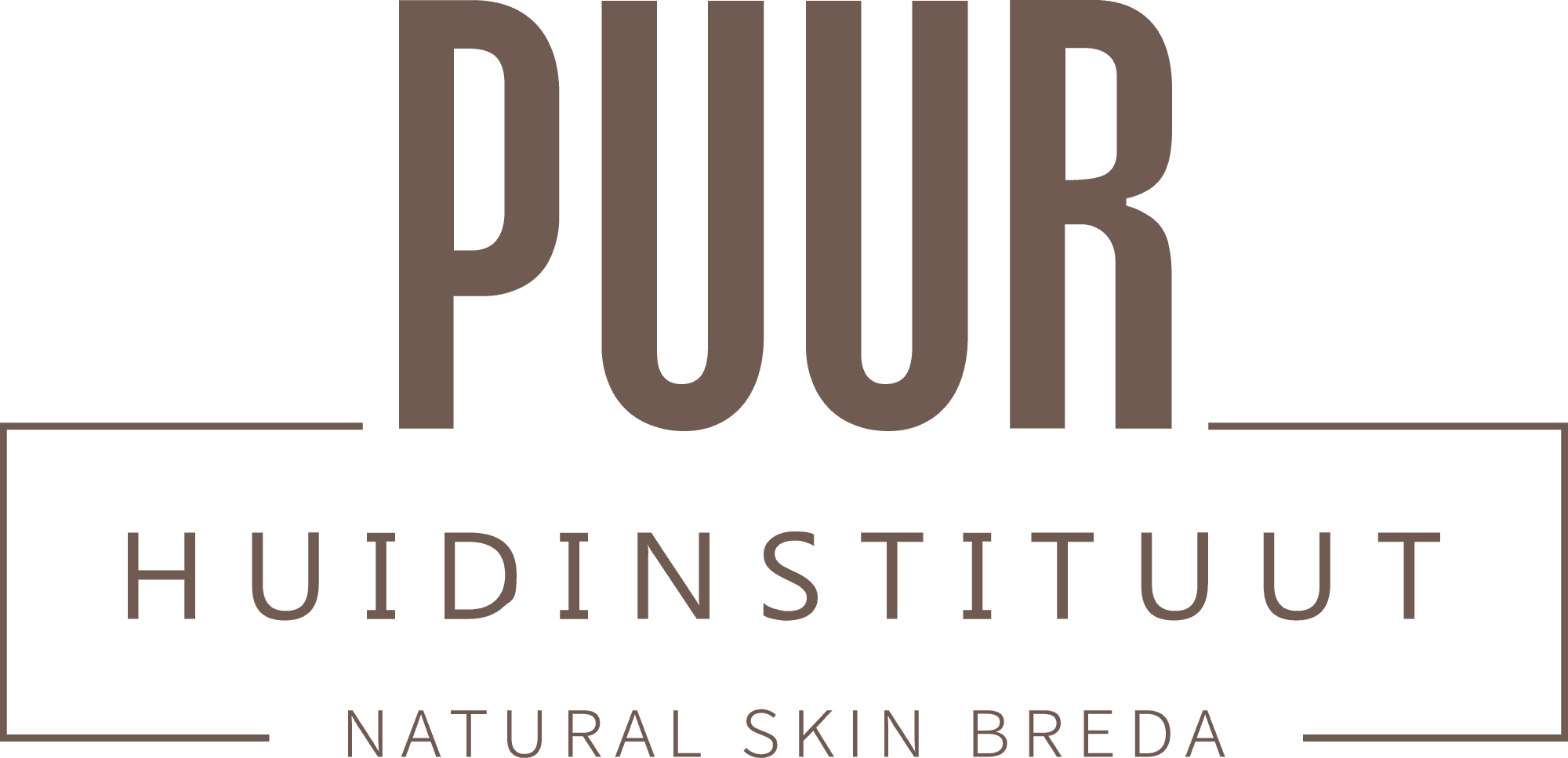 Logo met de tekst PUUR Huidinstituut Natural Skin Breda