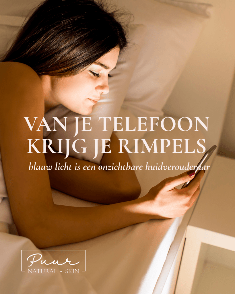 Van je telefoon krijg je rimpels en pigmentvlekken
