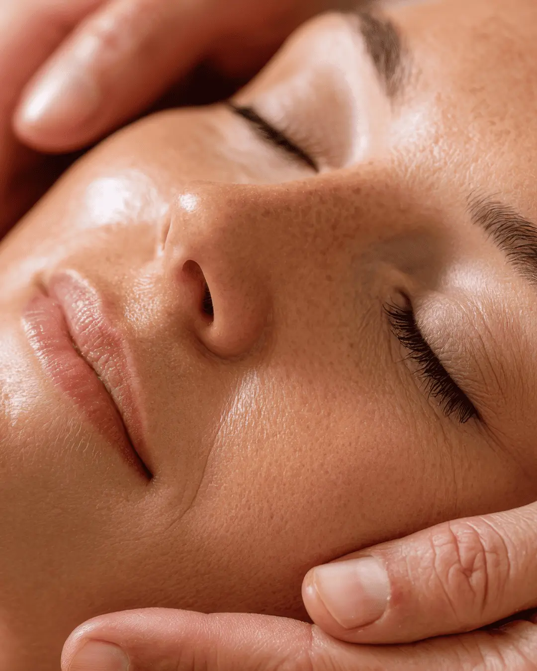 Serene gezichtsbehandeling bij PUUR Huisinstituut Breda met Guinot producten, gericht op natuurlijke huidverzorging.