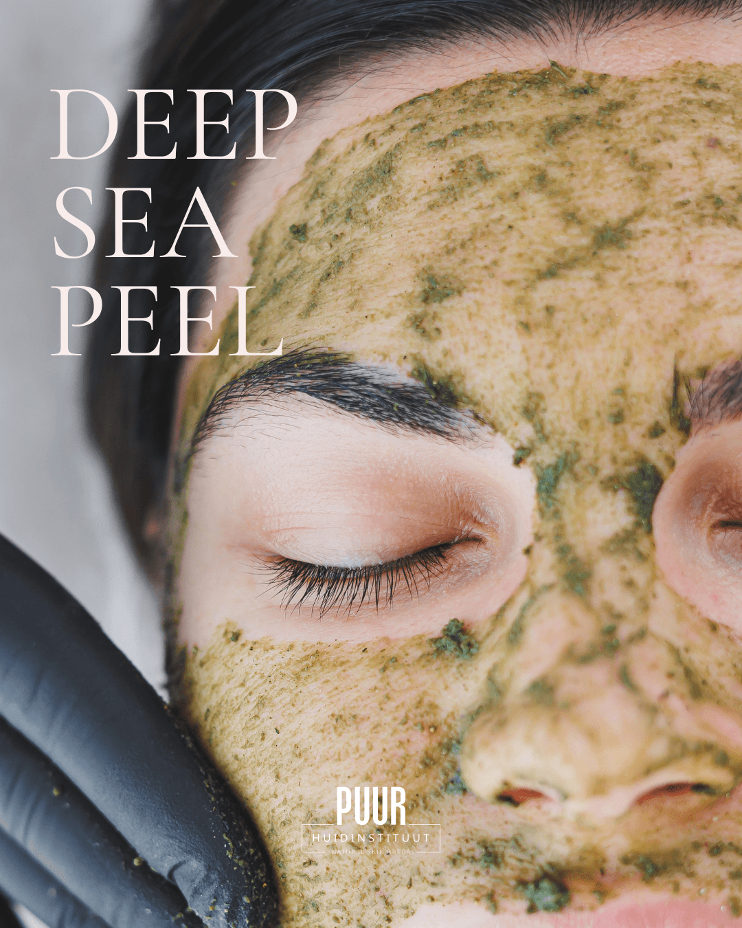 Deep Sea Peel ALgen kruidenpeeling bij PUUR Huidinstituut Natural Skin Breda